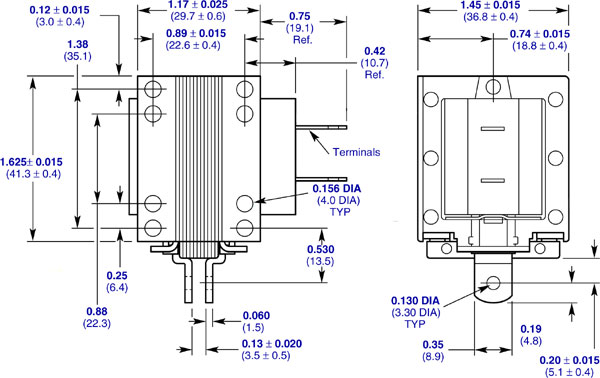 Specifications for Solenoid, AC, Pull Type SOACL030041