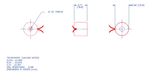Specifications for Electromagnet, Tubular ELMATU021020