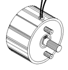 Solenoid, Rotary, Counter-Clockwise, Rev Shaft Ext SOCCN038022